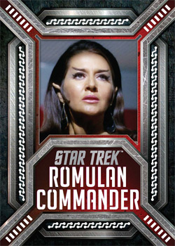 Romulan Commander from The Enterprise Incident Laser Cut Villians card