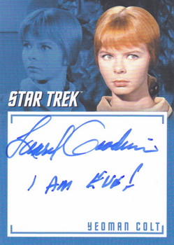 Laurel Goodwin as Yeoman Colt in The Cage Inscription Autograph card