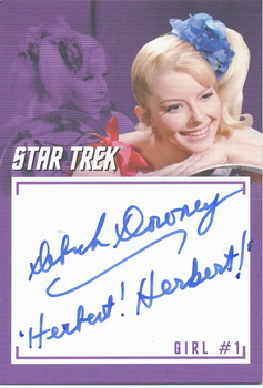 Deborah Downey as Mavig in The Way to Eden Inscription Autograph card