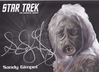 Sandy Gimpel as M-113 Creature in The Man Trap Other Autograph card