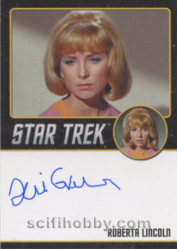 Teri Garr as Roberta Lincoln from Assignment: Earth Autograph card