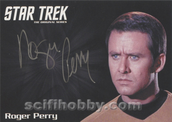 Roger Perry as Captain Christopher from Tomorrow is Yesterday Autograph card