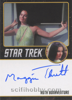 Maggie Thrett as Ruth Bonaventure from Mudd's Women Autograph card