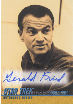 Gerald Fried as Composer Autograph card