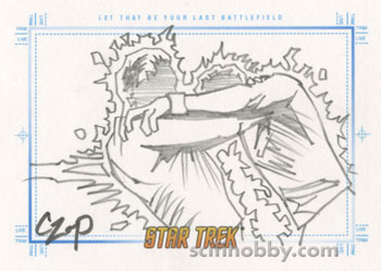 Let That Be Your Last Battlefield	by	John Czop Hand-Drawn Sketch card