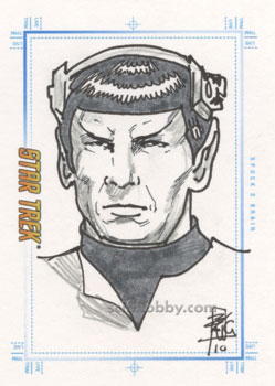 Spock's Brain	by	Brian Kong Hand-Drawn Sketch card