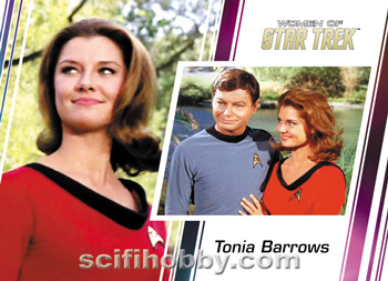 Tonia Barrows and Leonard McCoy Base card