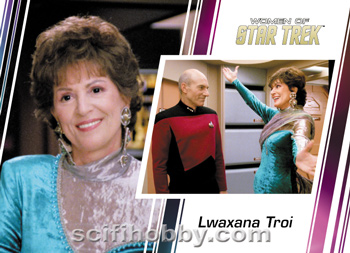 Lwaxana Troi and Jean-Luc Picard Base card