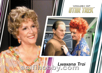 Lwaxana Troi and Odo Base card