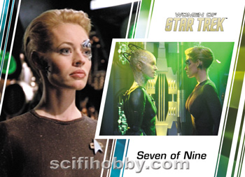 Seven of Nine and Borg Queen Base card