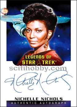 Nichelle Nichols Legends of Star Trek Autograph 6-Case Incentve