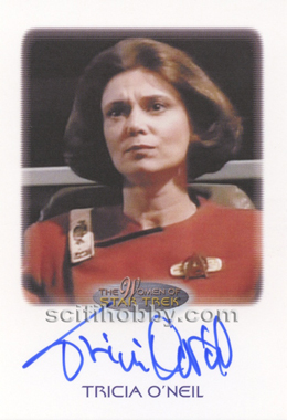 Tricia O'Neil as Capt. Rachel Garrett Autograph card