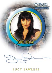 Lucy Lawless Xena Autograph card