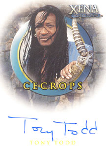 Tony Todd as Cecrops Autograph card