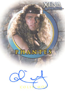 Colin Moy as Phantes Autograph card