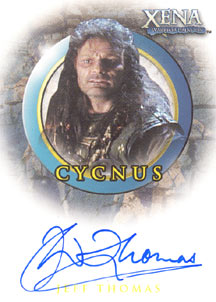 Jeffrey Thomas as Cycnus Autograph card