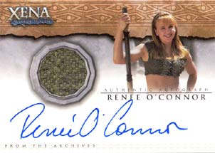 Renee O'Connor Autograph Costume Card Multi-Case Purchase Incentive Card