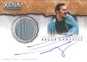 Bruce Campbell as Autolycus Autograph Costume card