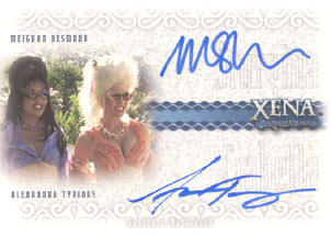 Alexandra Tydings as Crabella and Meighan Desmond as Sturgina Autograph card