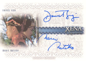Daniel Sing as Ming T'ien and Marie Matiko as Pao S'su Autograph card
