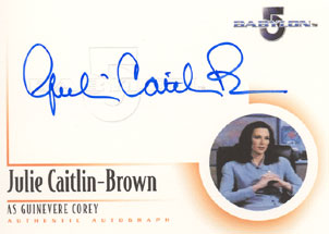 Julie Caitlin-Brown as Guinevere Corey Autograph card