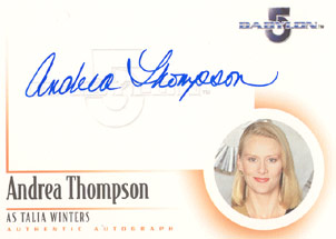 Andrea Thompson as Talia Winters Autograph card