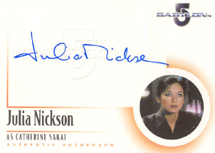 Julia Nickson as Catherine Sakai Autograph card