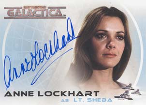 Anne Lockhart as Lt. Sheba Autograph card