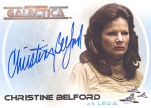 Christine Belford as Leda Autograph card