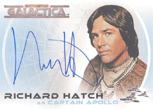 Richard Hatch as Captain Apollo Autograph card