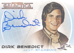 Dirk Benedict as Lt. Starbuck Autograph card