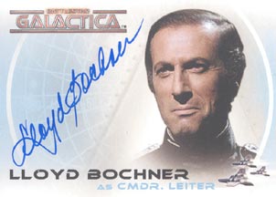 Lloyd Bochner as Commander Leiter Autograph card