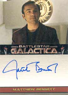 Matthew Bennett as Aaron Doral Autograph card