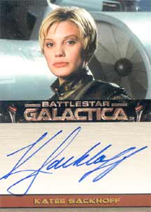 Katee Sackhoff as Lt. Kara Starbuck Thrace Autograph card