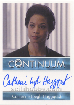 Catherine Lough Haggquist as Inspector Nora Harris Autograph card