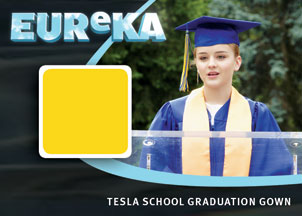 Tesla School Graduation Gown Artifact card