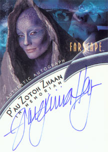 Virginia Hey as Zhaan Case Topper Autograph Card
