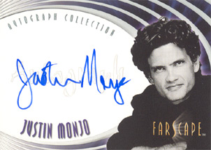 Justin Monjo Autograph card