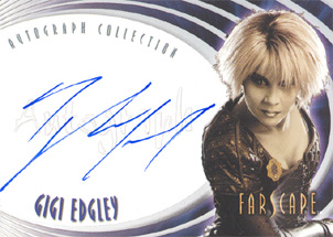 Gigi Edgley as Chiana Autograph card