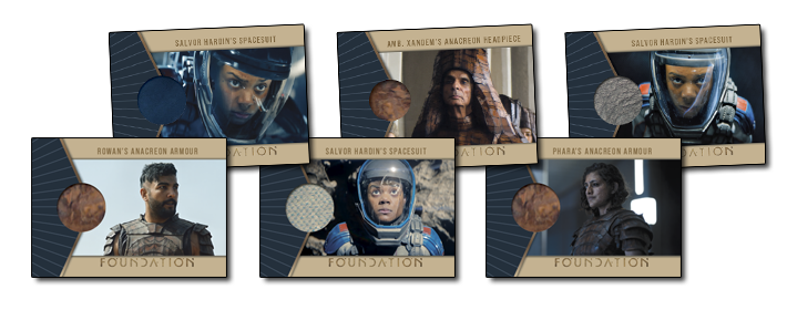 Autograph cards signed by the staring cast