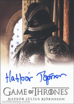 Hafpor Julius Bjornsson as Gregor Clegane Other Autograph card