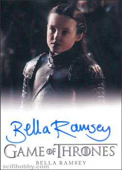 Bella Ramsey as Lady Lyanna Mormont Other Autograph card
