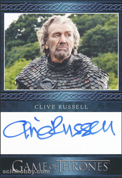 Clive Russell as Ser Brynden Tully Other Autograph card