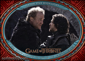 Season 1 - Jon Snow Adjusts to Life in the Night's Watch Base card