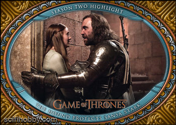Season 2 - The Hound Protects Sansa Stark Base card