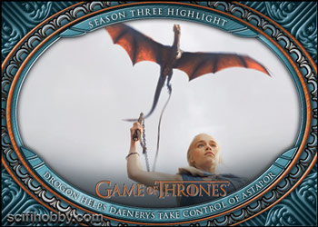 Season 3 - Drogon Helps Daenerys Take Control of Astapor Base card