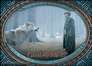 Season 3 - Bran Stark Sees the World Through a Wolf's Eyes Base card