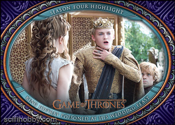 Season 4 - King Joffrey Poisoned at His Wedding Feast Base card