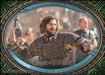Season 5 - Daario Saves Daenerys Base card