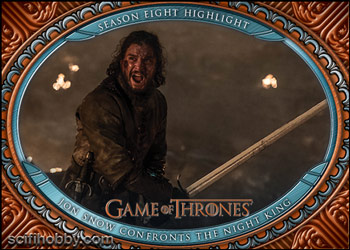 Season 8 - Jon Snow Confronts the Night King Base card